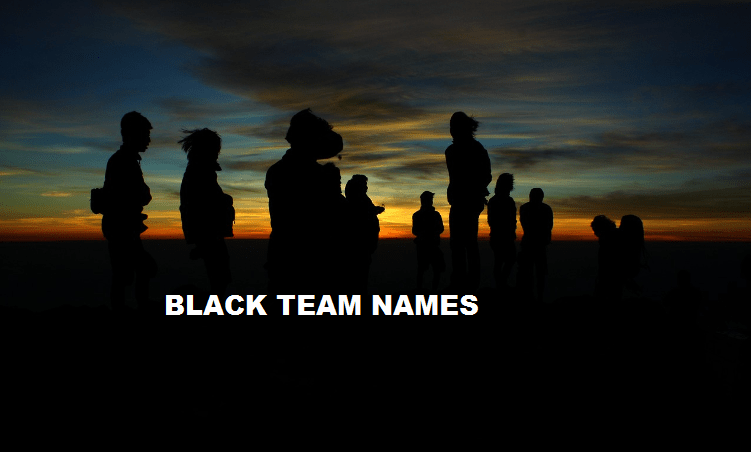 all black team names