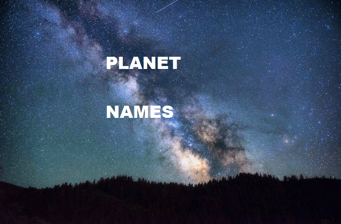 planet names