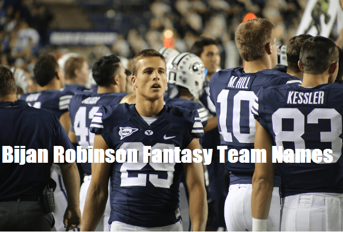 bijan robinson fantasy football team names

